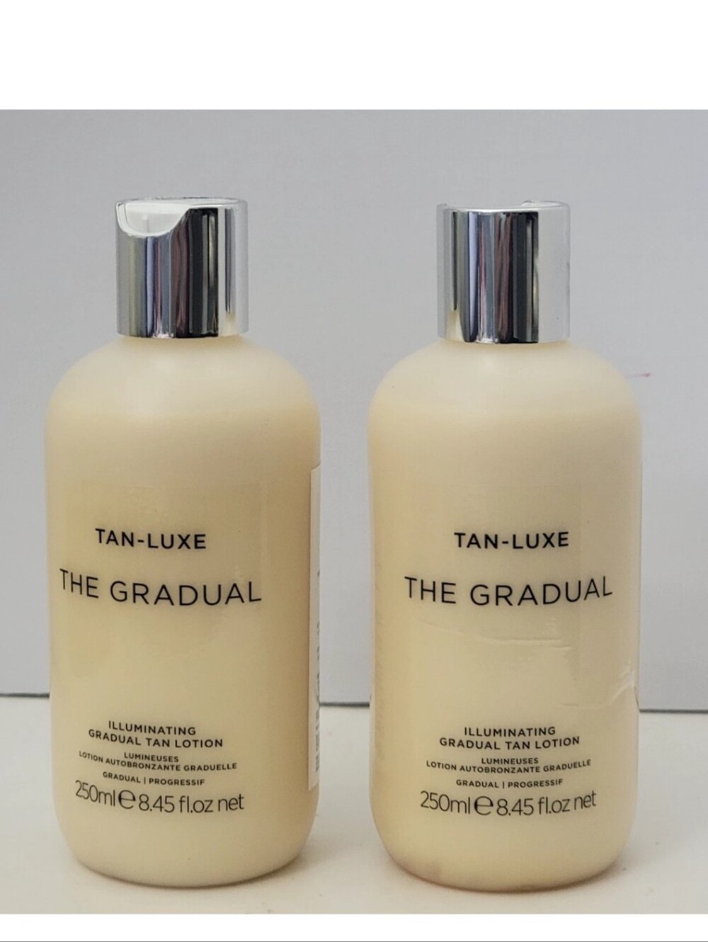 2 pk TAN-LUXE THE GRADUAL ILLUMINATING GRADUAL TAN LOTION 8.45 FL OZ /250 ml